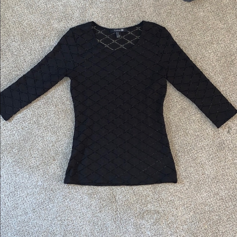 Black  lace shirt